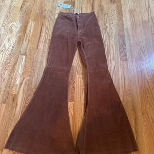 Fit and Flare Corduroy Pants